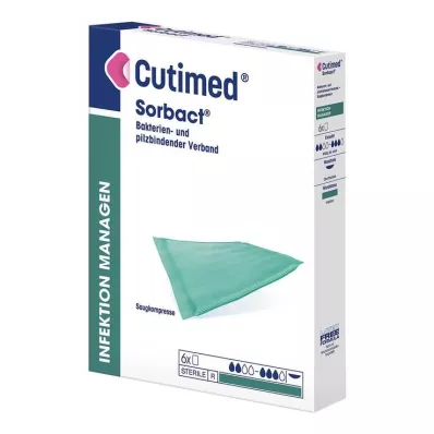 CUTIMED Sorbact absorberende kompresser 10x10 cm, 6 stk