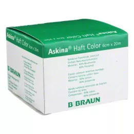 ASKINA Selvklæbende bandage farve 6 cmx20 m gul, 1 stk