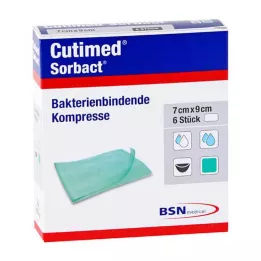 CUTIMED Sorbact kompresser 4x6 cm, 6 stk