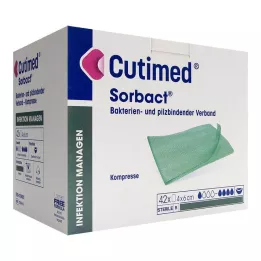 CUTIMED Sorbact kompresser 4x6 cm, 42 stk