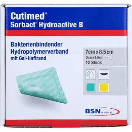 CUTIMED Sorbact Hydroactive B Gel-V.7x8,5 cm klæbemiddel, 12 stk