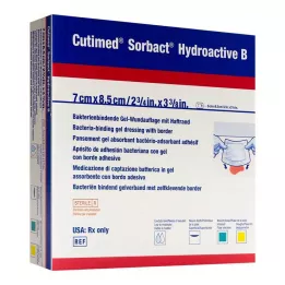 CUTIMED Sorbact Hydroactive B Gel-V.7x8,5 cm klæbemiddel, 12 stk