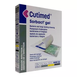 CUTIMED Sorbact gelkompresser 7,5x15 cm, 12 stk