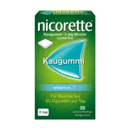 NICORETTE Tyggegummi 2 mg hvid mynte, 30 stk