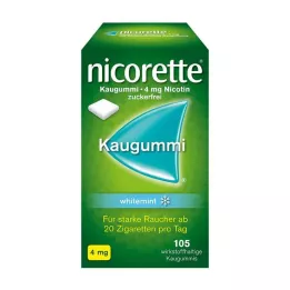 NICORETTE Tyggegummi 4 mg hvid mynte, 105 stk