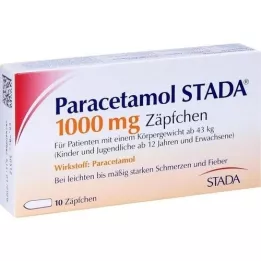 PARACETAMOL STADA 1000 mg suppositorier, 10 stk