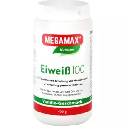 EIWEISS 100 Vanilje Megamax pulver, 400 g