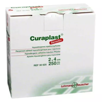 CURAPLAST Inj. plastre sensitive 2x4 cm, 250 stk