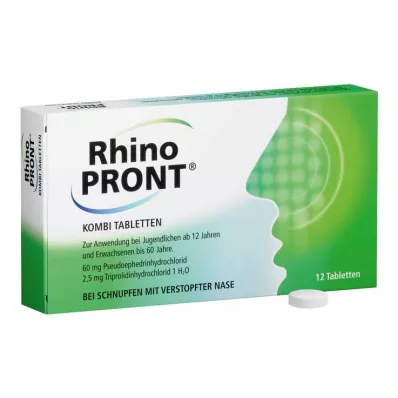 RhinoPRONT® kombinationstabletter, 12 stk