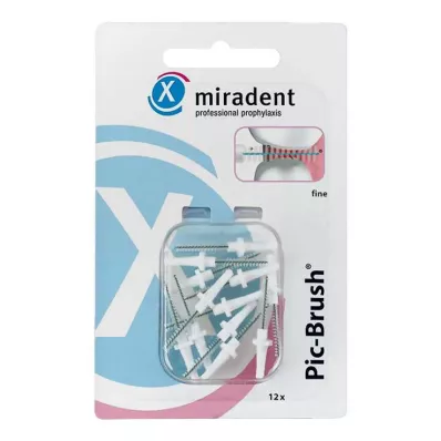 PIC BRUSH Interdentalb.udskiftningb.2 mm hvid, 12 stk