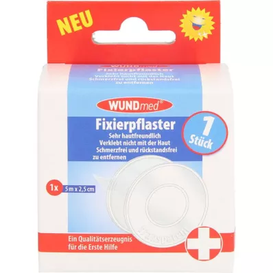 FIXIERPFLASTER 2,5 cmx5 m gennemsigtig, 1 stk