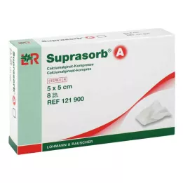 SUPRASORB A Calciumalginat Compr.5x5 cm, 8 stk