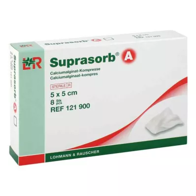 SUPRASORB A Calciumalginat Compr.5x5 cm, 8 stk