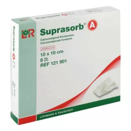 SUPRASORB A Calciumalginatkompres 10x10 cm, 8 stk