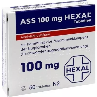 ASS 100 HEXAL tabletter, 50 stk