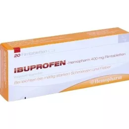 IBUPROFEN Hemopharm 400 mg filmovertrukne tabletter, 20 stk