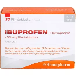 IBUPROFEN Hemopharm 400 mg filmovertrukne tabletter, 30 stk