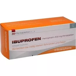IBUPROFEN Hemopharm 400 mg comprimate filmate, 50 buc