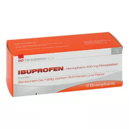 IBUPROFEN Hemopharm 400 mg comprimate filmate, 50 buc