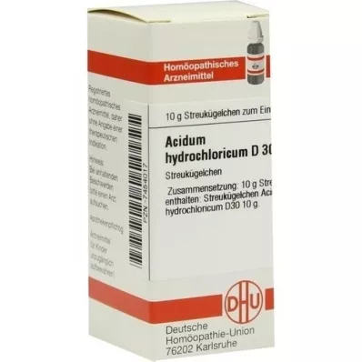 ACIDUM HYDROCHLORICUM D 30 kugler, 10 g