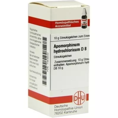 APOMORPHINUM HYDROCHLORICUM D 8 kugler, 10 g