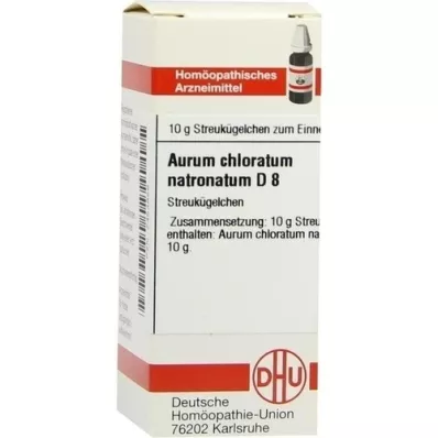 AURUM CHLORATUM NATRONATUM D 8 globule, 10 g