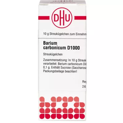 BARIUM CARBONICUM D 1000 kugler, 10 g