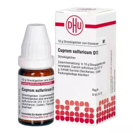 CUPRUM SULFURICUM D 12 kugler, 10 g
