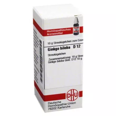 DHU Ginkgo biloba D 12 kugler, 10 g