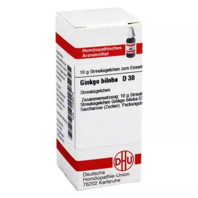 DHU Ginkgo biloba D 30 kugler, 10 g