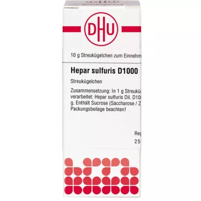 HEPAR SULFURIS D 1000 kugler, 10 g