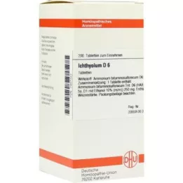 ICHTHYOLUM D 6 tabletter, 200 kapsler
