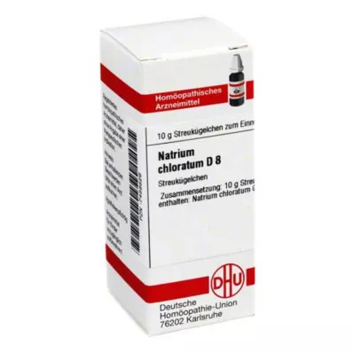 NATRIUM CHLORATUM D 8 kugler, 10 g