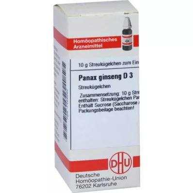 PANAX GINSENG D 3 kugler, 10 g