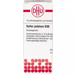 SULFUR JODATUM D 30 kugler, 10 g