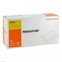 PRIMAPORE 5x7,5 cm sårforbinding steril, 100 stk