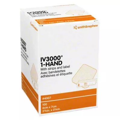 OPSITE IV 3000 6x7 cm transparent kanylefiksering, 100 stk