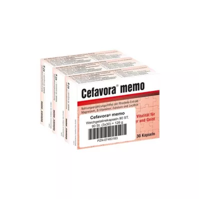 CEFAVORA memo bløde gelatinekapsler, 90 stk