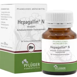 HEPAGALLIN N Overtrukne tabletter, 50 stk