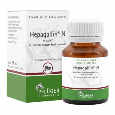 Hepagallin N dragéer, 50 stk