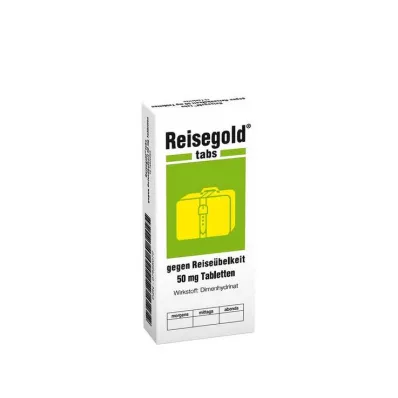 REISEGOLD Tabs mod rejsesyge, 10 stk
