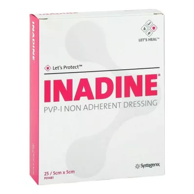 Inadine salve gaze med Pvp Io, 25 stk