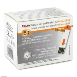 BEURER GL44/GL50 teststrimler, 50 stk