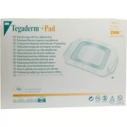 TEGADERM 3M Plus Pad 9x10 cm præfabrikeret komposit.3586, 25 stk