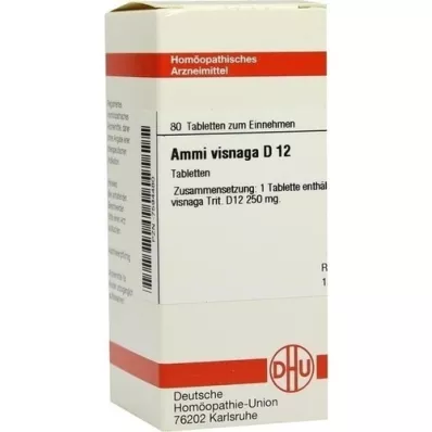 AMMI VISNAGA D 12 tabletter, 80 kapsler
