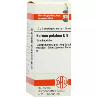 BARIUM JODATUM D 8 kugler, 10 g BARIUM JODATUM D 8 kugler, 10 g