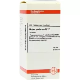 MATER PERLARUM D 12 tabletter, 200 kapsler