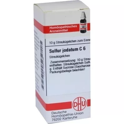 SULFUR JODATUM C 6 kugler, 10 g