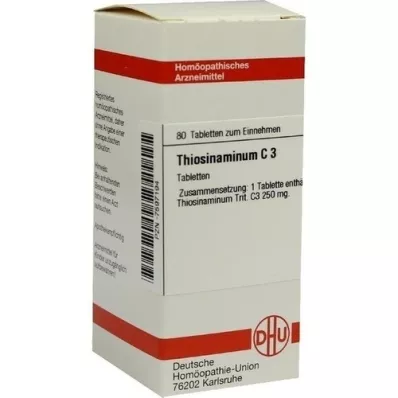 THIOSINAMINUM C 3-tabletter, 80 kapsler