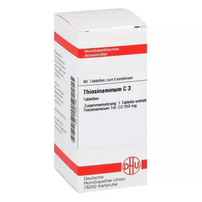THIOSINAMINUM C 3-tabletter, 80 kapsler